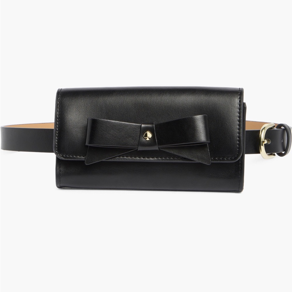 Kate Spade Black Bow Belt Bag